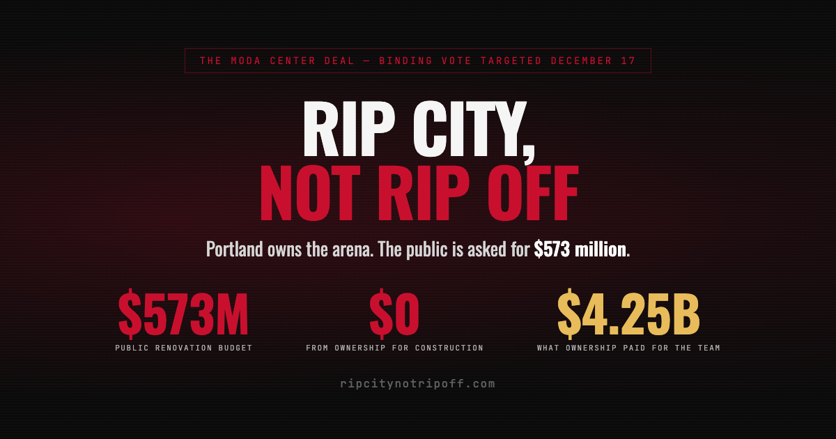 Rip City, Not Rip Off — Define the Market Deal for Portland